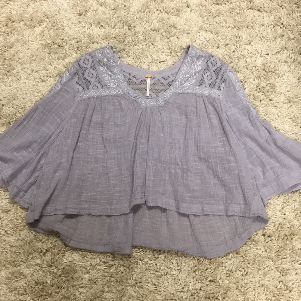Purple free people top